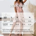 thumbnail image 5 of ZEHJUHAN Women's Spaghetti Strap Sundress with V-Neck Flowy Floral Print Fairy Style Dress for Beach Vacation White，L, 5 of 5