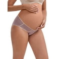 thumbnail image 4 of INSPIRE CHIC Women's Mid-Waisted Tummy Support Maternity Briefs Hi-Cut Seamless Comfortable Underwears 3 Packs XXL 1 Black 1 Gray 1 Purple, 4 of 4