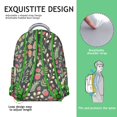 thumbnail image 4 of Bright Floral Print Student Backpack Lightweight, Multifunctional School Backpack with Romantic Rose and Peony Pattern, Adjustable Strap, Perfect for Everyday Use, 4 of 4
