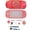 Red, variant on Replacement Housing Shell 3000, Clear Case with Buttons, Full Set Cover with Screws for Game Console Repair