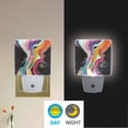 thumbnail image 2 of Yayeee LED Night Light for The Home Plug in With Light Sensors 2 Pack, Colorful Black, 2 of 6