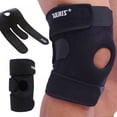 thumbnail image 1 of 2pcs Elastic Knee Pad Support Comfortable Brace Kneepad Adjustable Patella Knee Pads Safety Guard Strap Belt, 1 of 13