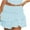Sky Blue, variant on Summer Saving! Ashirexll Mini Skirts for Women Summer Skirts Women's Solid Color Tiered Lace Mini Skirt Young Ladies Pleated Skirt