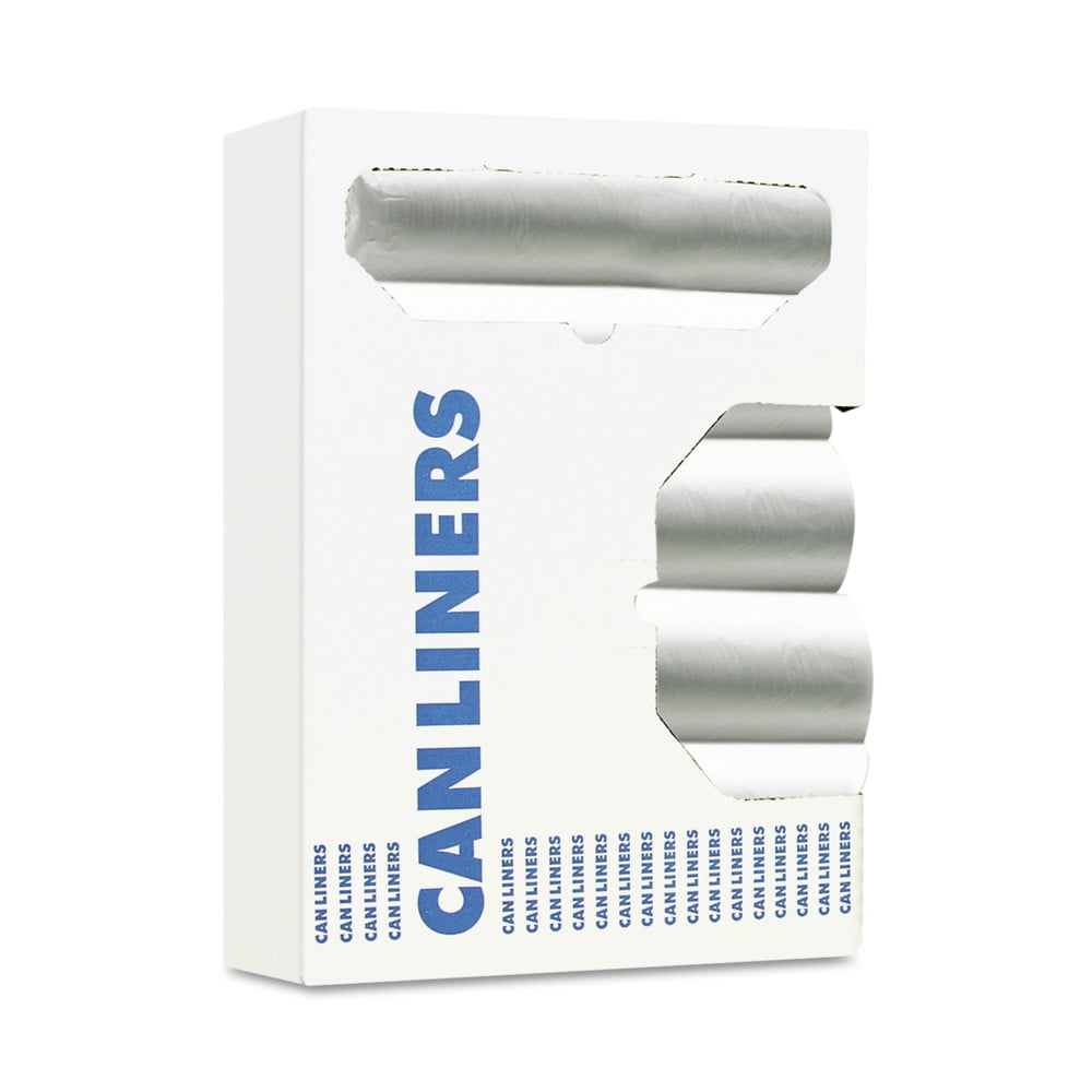 Boardwalk V6638HNKR01 33 gal. 33 in. x 38 in. High-Density Can Liners - Natural (250/Carton)