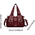 thumbnail image 4 of SPEKSEE Women PU Leather Solid Color Shoulder Bag with Adjustable Strap Studded Crossbody Bags for Daily Commuting Travel, 4 of 13