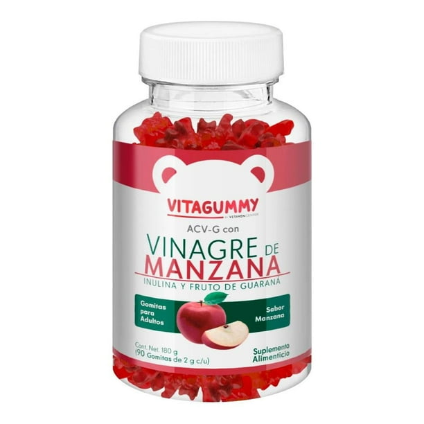 Suplemento alimenticio Vitagummy vinagre de manzana 90 gomitas de 2 g c/u