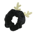 thumbnail image 4 of Unique Bargains 1 Pc Christmas  Hair Scrunchies Antlers Hair Rope for Christmas Black, 4 of 6