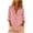 Pink, variant on Tqcoqu Women's V-Neck Solid Color Blouse,Casual Loose Long Sleeve Button Down Linen Shirt top,Black Women's S-XXL