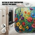 thumbnail image 5 of 4 Pack Pot Holders,Kitchen Essential, Potholder Set,Vivid Oil Painted Wildflowers In Full Bloom, 5 of 6