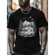 thumbnail image 1 of Camisetas de manga corta con diseño de árbol para acampar para hombre, camisetas de cuello redondo, 1 of 7