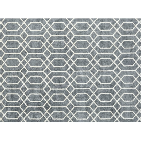 Ahgly Company Indoor Rectangle Contemporary Slate Granite Gray Area Rugs, 5' x 7'