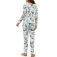 thumbnail image 3 of SEANATIVE Sea Otter Long Sleeve Pajamas for Women Size M Women Pajama Sets Long Sleeve and Pants 2 Piece Pj Loungewear Tops and Pants Set Ladies Night Wear Women Outfits, 3 of 7