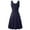Navy, variant on MIANHT Dresses for Women, Plus Size Dresses, Women Plus-Size Casual Sexy Solid Color U-Neck Sleeveless A-line Dress