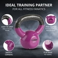 thumbnail image 2 of HolaHatha 10 Pound Solid Cast Iron Workout Kettlebell for Strength Training, 2 of 9
