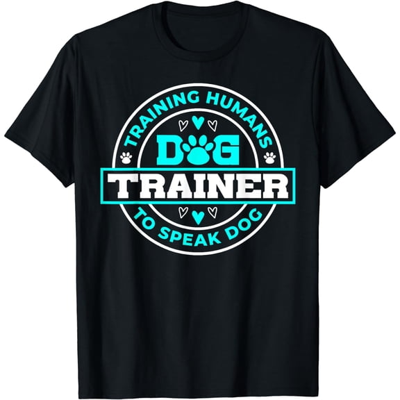 Dog Trainer - Dog T-ShirtMen and women, Black T-shirt, size: Extra large