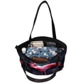 thumbnail image 5 of Flamingo Canvas Leather Mix Hand Bag Twill Sponge Jeanette 30x10.5x39cm/11.8x4.1x15.4in, 5 of 5
