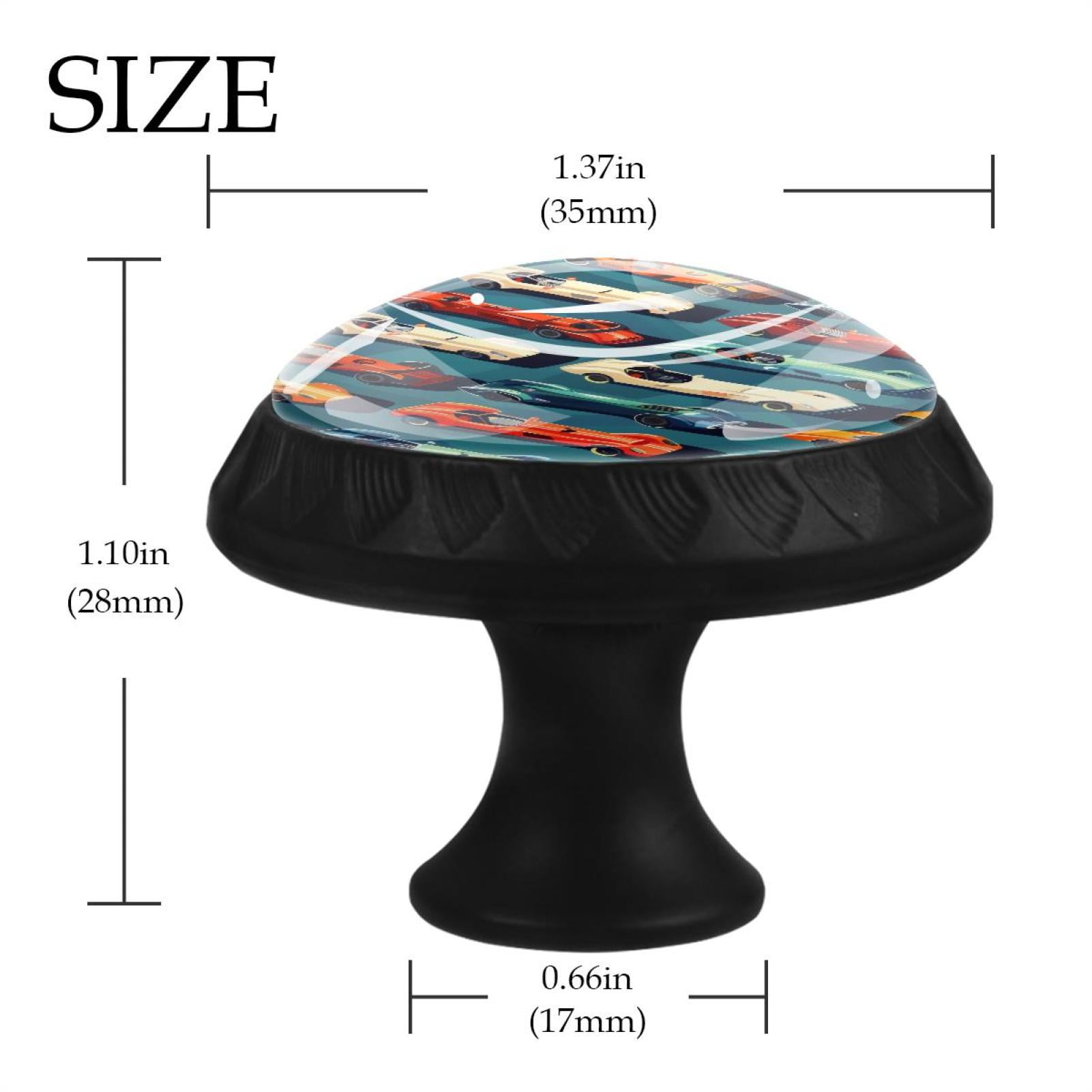 12 Pack Round Glass Drawer Knobs For Kitchen Cabinet With Screws, Cool Racing Cars Seamless Crystal Diamond Shaped Cupboard Knobs For Kitchen Office Bathroom