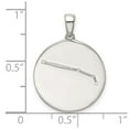 thumbnail image 4 of Sterling Silver Rhodium-plated & CZ Aries Zodiac Pendant QC9730, 4 of 4