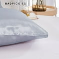 thumbnail image 6 of BadPiggies Set of 2 Satin Pillowcases for Hair and Skin Soft Pillow Covers with Envelope Closure King Size, 6 of 9