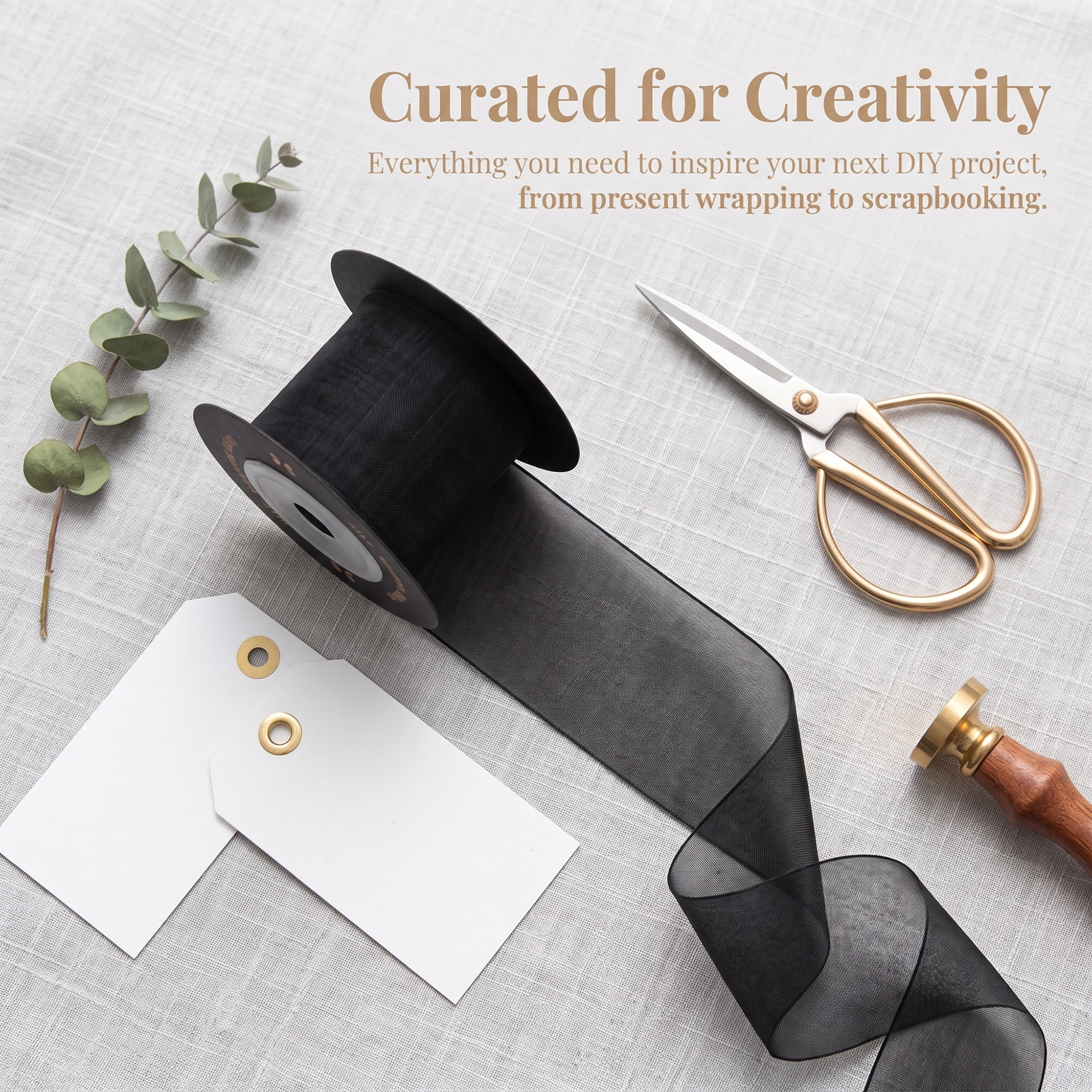 Unique Bargains Wide Matte Charcoal Grey Decorative Ribbon Black 5.5 Yard