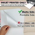 thumbnail image 4 of Koala Printable Waterproof Paper for Inkjet Printer, 8.5x11 in 300 Matte White Printable Vinyl Sheets, Synthetic Paper Non-Tearable, Premium Multipurpose Paper Bright White, 4 of 9
