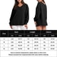 thumbnail image 2 of Suéter Suéter elegante con abertura lateral para mujer, suéter básico cómodo para ir al trabajo Cgtredaw Negro T S para Mujer, 2 of 6