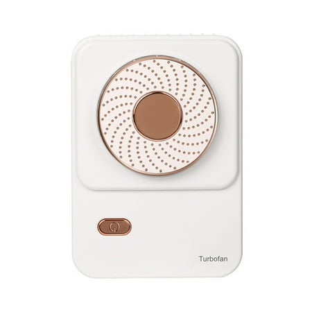 

TureClos Fan Portable Neck Hanging Fan USB Rechargeable Mini Cooler Sports Travel Cooling Supplies White