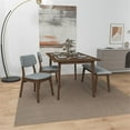 thumbnail image 6 of Alberta Modern Solid Wood Walnut Kitchen & Dining Room 4 Piece Furniture Set, 6 of 7