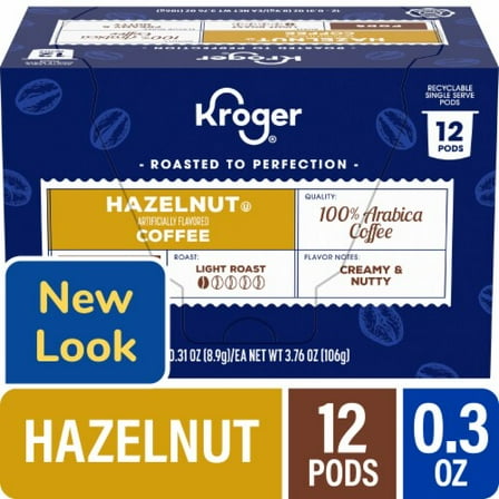 KR Hazelnut Light Roast Coffee Pods 12 ct