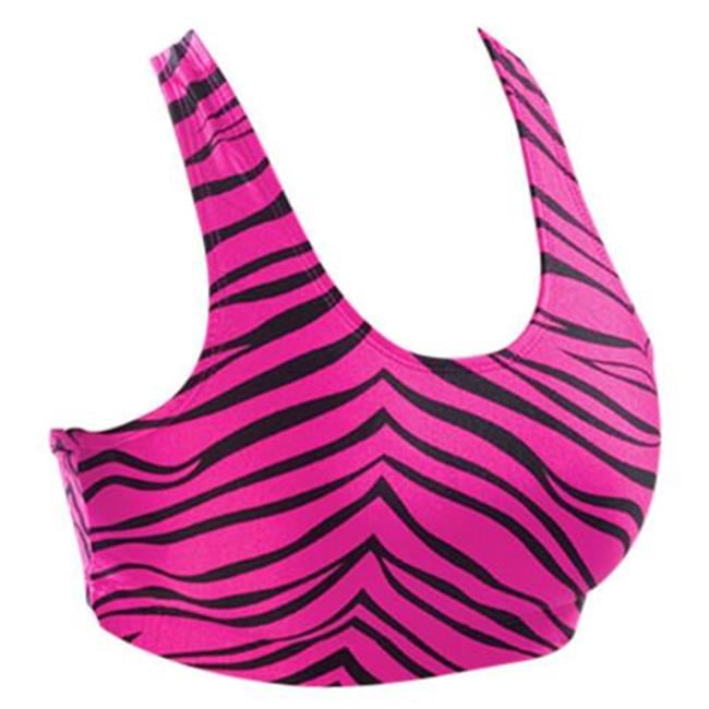 zebra print sports bra