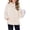 Apricot, variant on Girls Hoodie Sherpa Fleece Pullover Hooded Sweatshirt for Girl Button Up Casual Outerwear Coat With Pockets