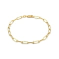 thumbnail image 1 of Pulsera Clip Oro Sólido 14K amarillo Casa del Anillo Largo 18.5 cm, 1 of 3