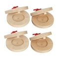 thumbnail image 4 of SWETRACE 4Pieces Wooden Castanets Beige For Children Rhythm Creation, 4 of 7