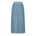 thumbnail image 4 of Aueoeo Womens Flowy Pleated Skirts A Line Elastic High Waisted Midi Skirt Bohemian Vintage Long Skirt Dark Blue M, 4 of 4