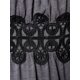 thumbnail image 4 of Camiseta de encaje de talla grande con hombros descubiertos Rosegal Bikinis, 4 of 5