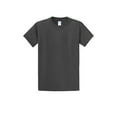 thumbnail image 5 of Port & Company Men's Classic Fit Tall Essential Cotton T-Shirt Charcoal 3X-Large Tall, 5 of 6