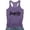 Purple, variant on Women's Fashionable And Casual Letter Printed I Shaped Vest Top Backless Tops for Women plus Size Top Women