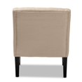 thumbnail image 4 of Baxton Studio Chaise Club Rembourrée Beige, 4 of 9