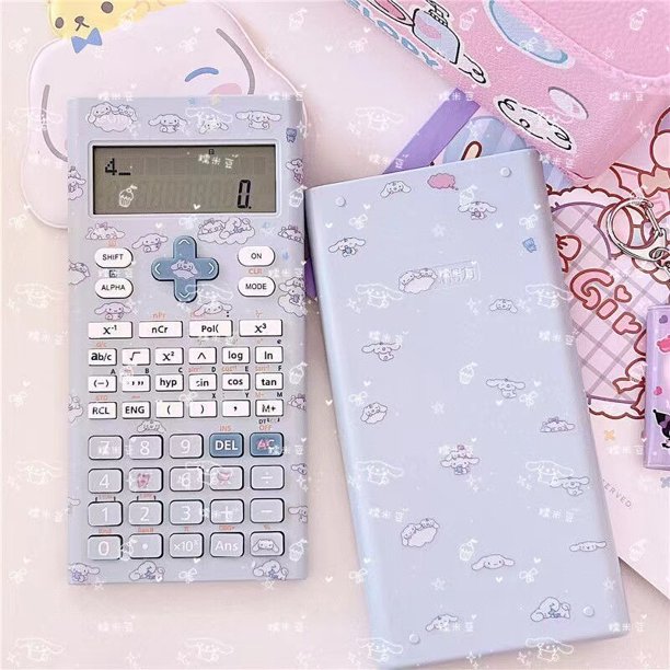 Kawaii Sanrio Hello Kitty Kuromi Mymelody Anime Cartoon, lindo modelado, voz, computadora, calculadora multifunción, juguetes para niñas, nuevo