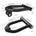 thumbnail image 2 of 182mm (7.2") Front Suspenion Upper Lower Shock Swing Arm Kit & 250mm (9.8") Shocks & Steering Knuckle & Wheel Hubs for DIY Part Electric Go Kart ATV Quad Buggy Golf Cart Mini Bike, 2 of 9