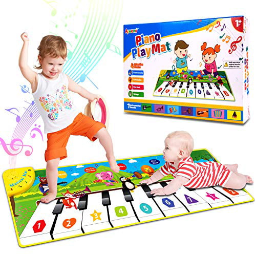 Details about   New Discovery Kids Play Piano Music Mat Step On Keyboard With Built In Songs 