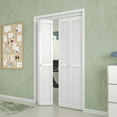thumbnail image 2 of Bi-Fold Doors for 48"×80"(Double 24"*80") Opening, Louver Closet Door, Finished Interior Door Slab,Folding Doors with Hardware,MDF&PVC,White, 2 of 10