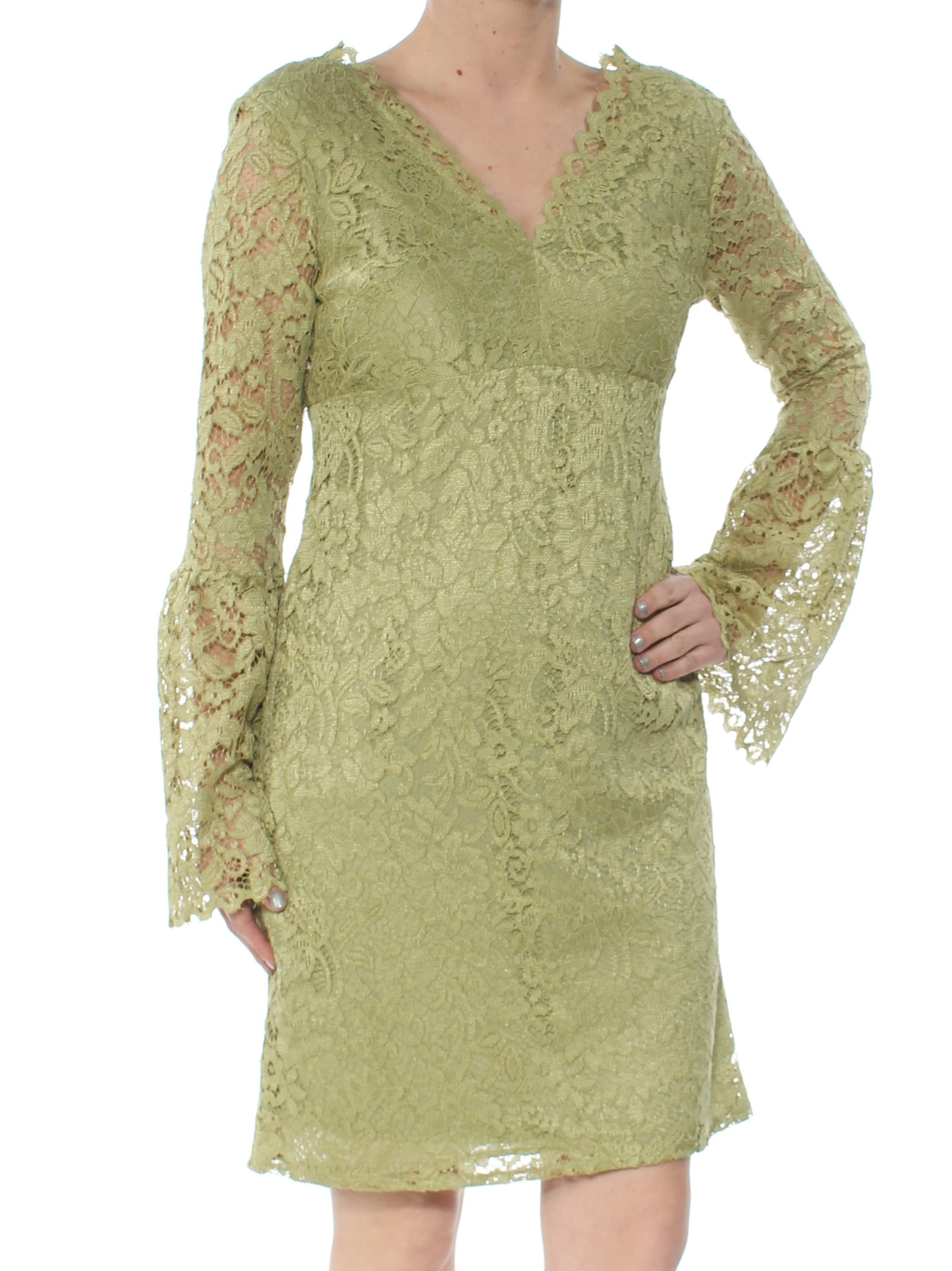 Betsey Johnson Lace Bell Sleeve V-Neck Mini Dress UK | Ubuy Betsey Johnson Lace Bell Sleeve V-Neck Mini Dress UK | Ubuy