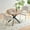 Beige, variant on NORDICANA 5-Pieces 37-Inch Dining Table Set for 4 - Space Saving Round Table and Chairs with 4 Seaters Velvet Upholstered Chairs
