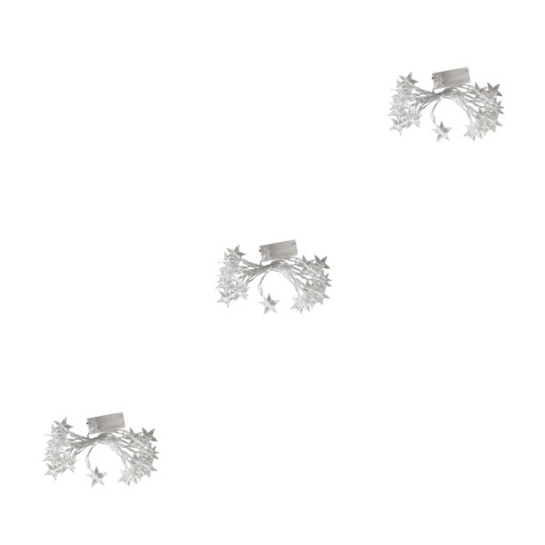 Ounissouiy Lámpara de estrella de cinco puntos Adornos de festival Cadena de luz de luz LED 3 metros 3piezas 3 Meter Ounissouiy CBP253884