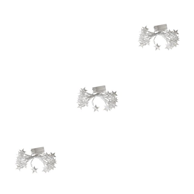 Advancent Lámpara de estrella de cinco puntos, luz LED alimentada por batería, cadena de luz con forma de dibujos animados para decoración de jardín, 3piezas 3 Meter Advancent CBP253884