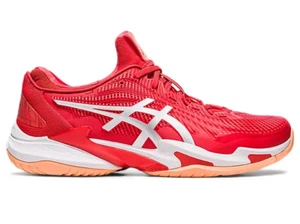 ASICS Court FF 3 Novak Fiery Red White Tennis Shoes 1041A363
