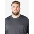 thumbnail image 4 of Boulder Creek By Kingsize Men's Big & Tall  Heavyweight Crewneck Pocket T-Shirt, 4 of 6