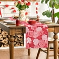thumbnail image 4 of Chmadoxn Valentine's Day Table Runner 13 x 72 Inches, Love Heart Patterned Washable Microfiber Table Runners for Wedding Anniversary Party Kitchen HOME Decoration Valentine's Day Decorations, 4 of 5