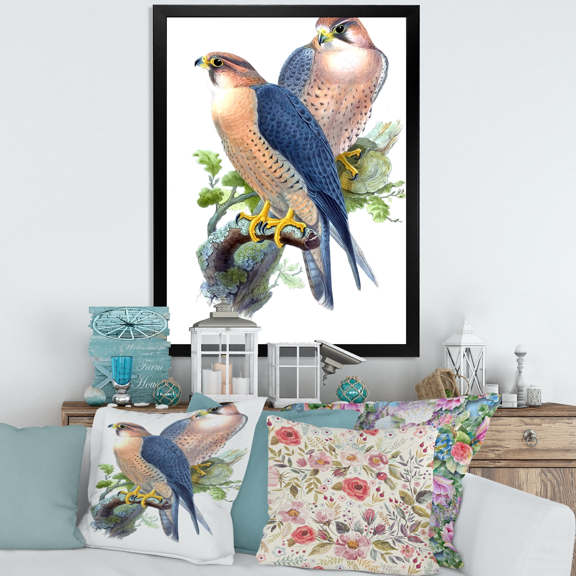 Designart 'Ancient Birds II' Traditional Framed Art Print